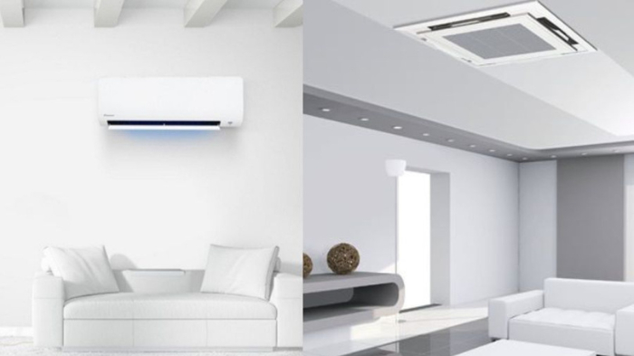 So sánh máy lạnh âm trần và treo tường
