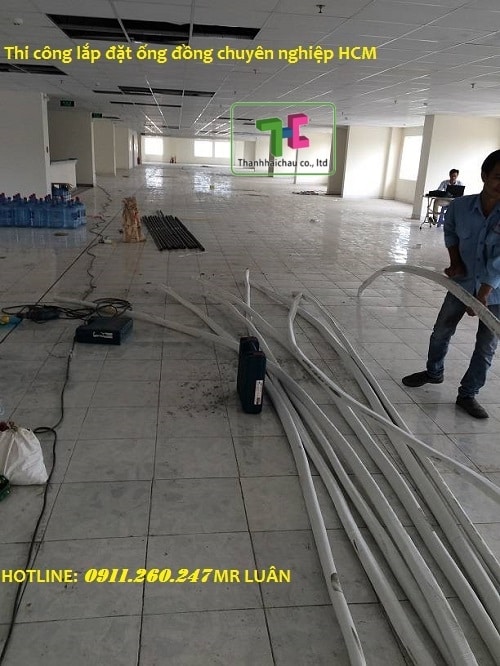 thi công ống đồng