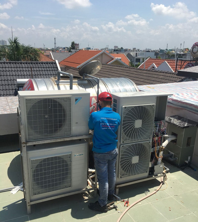 Lắp đặt dàn nóng điều hòa giấu trần Daikin