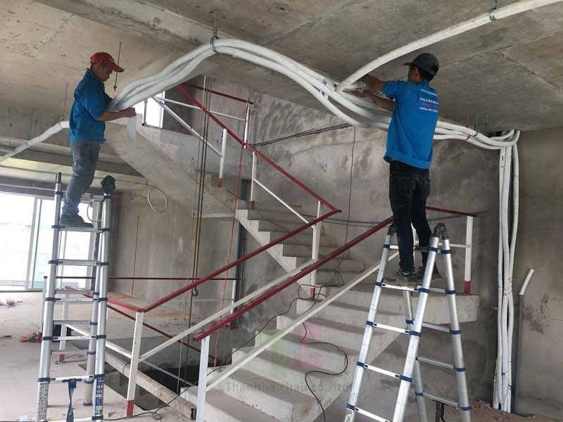 Thi công ống đồng máy lạnh