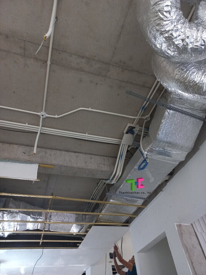 Lắp đặt máy lạnh âm trần nối ống gió