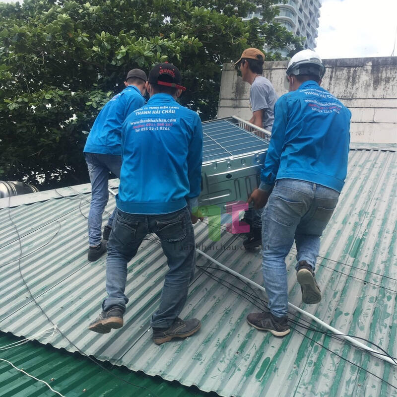 Lắp đặt máy lạnh giấu trần nối ống gió Daikin