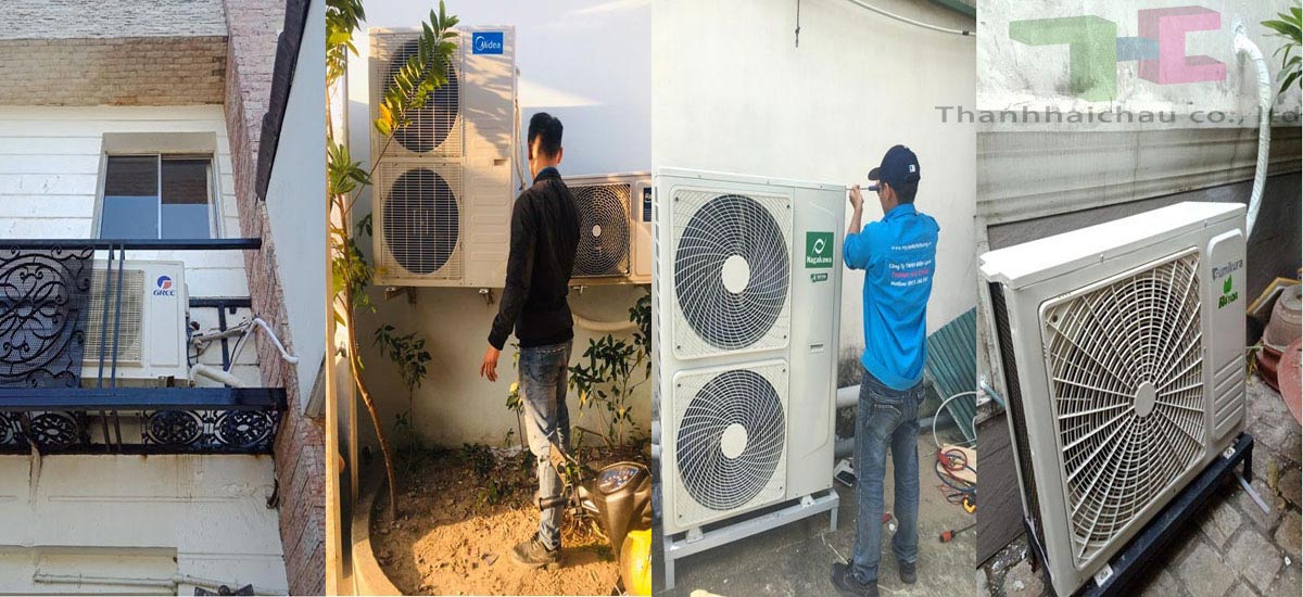 thi công máy lạnh tủ đứng giá rẻ