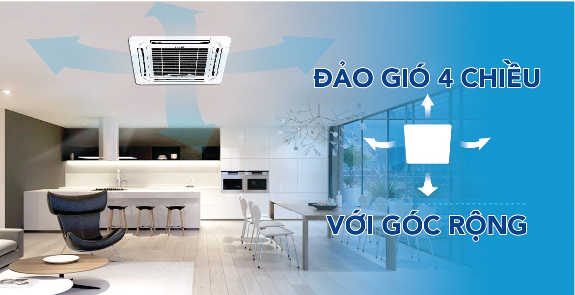 Máy lạnh âm trần cassette Funiki CC36MMC 4HP