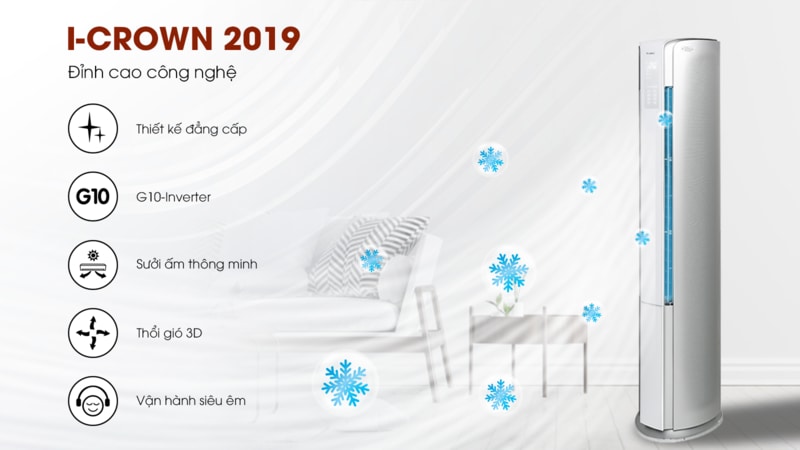 Máy lạnh tủ đứng Gree I-crown