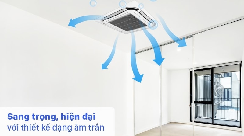 Thiết kế máy lạnh âm trần Gree