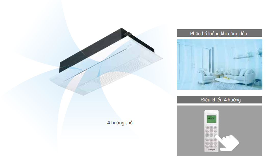 Máy lạnh âm trần LG 1 hướng thổi ATNQ18GTLA1 2HP