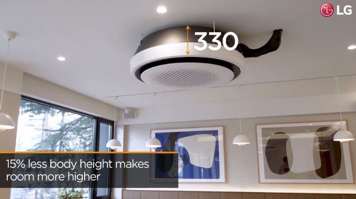 Máy lạnh âm trần LG thổi tròn 360 độ