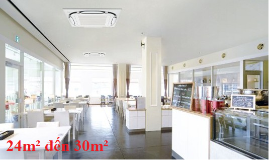 máy lạnh âm trần 2 hp phù hợp diện tích nào