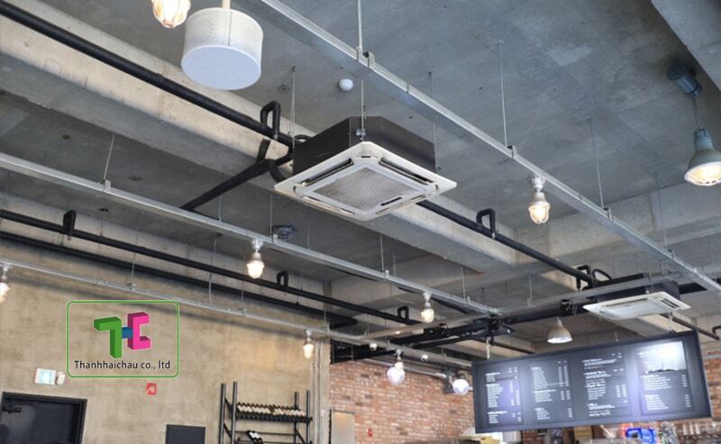 Máy lạnh âm trần cho quán cafe