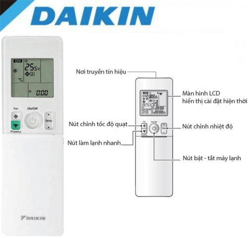 Điều khiển không dây máy lạnh âm trần Daikin