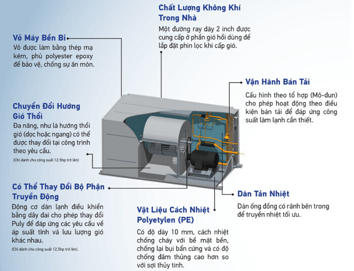 Máy lạnh giấu trần nối ống gió Daikin FDN80HV1 8HP