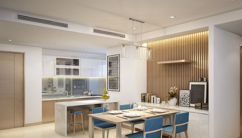 Thi công máy lạnh giấu trần nối ống gió
