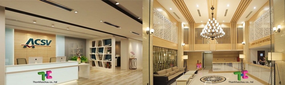 Máy lạnh giấu trần cho quầy lễ tân