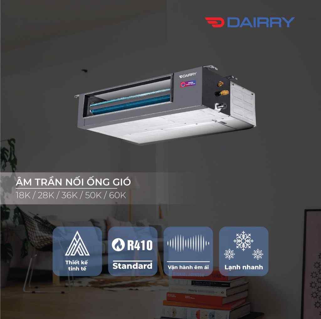 Máy lạnh giấu trần Dairry D-DR18KC 2HP
