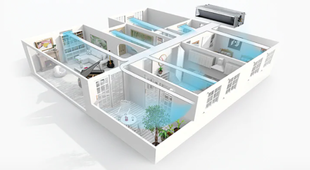 máy lạnh giấu trần lg làm mát nhiều phòng