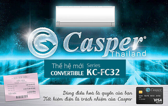Máy lạnh treo tường Casper KC-12FC32 1.5HP
