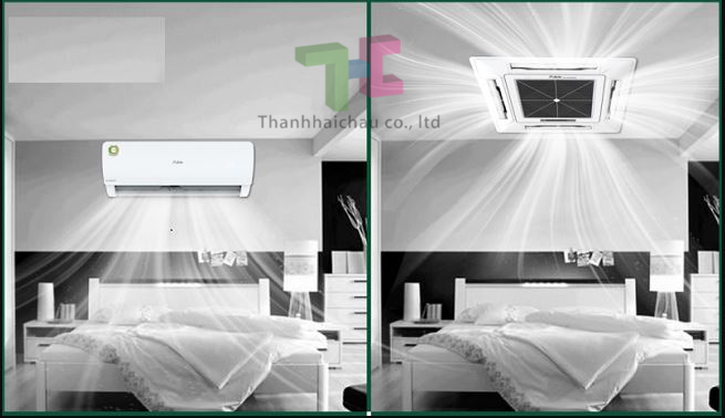 khả năng làm lạnh máy lạnh treo tường và điều hòa âm trần