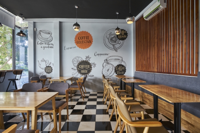 Máy lạnh quán cafe, trà sữa