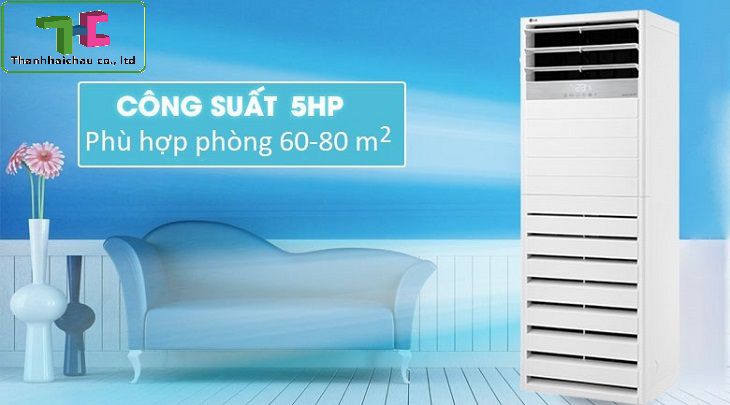 máy lạnh tủ đứng lg 5hp cho nhà hàng