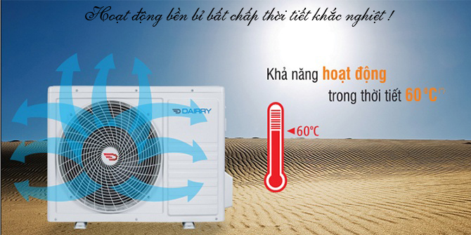 máy lạnh tủ đứng dairry hoạt động bền bỉ