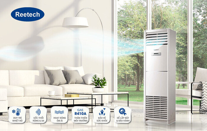Máy lạnh tủ đứng Reetech RF36‑BCT‑A 4HP