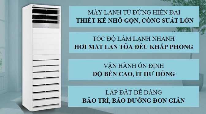 Ưu điểm máy lạnh tủ đứng