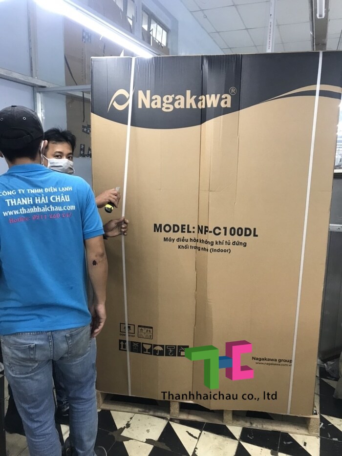 Lắp đặt máy lạnh tủ đứng cho nhà xưởng
