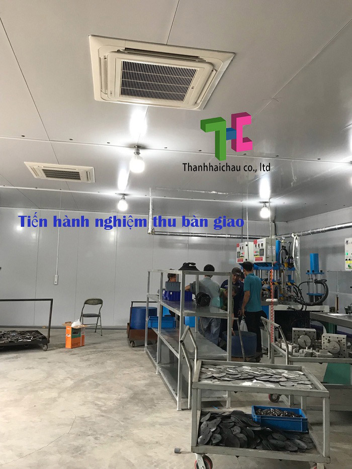 Hoàn thiện thi công máy lạnh âm trần cho nhà xưởng