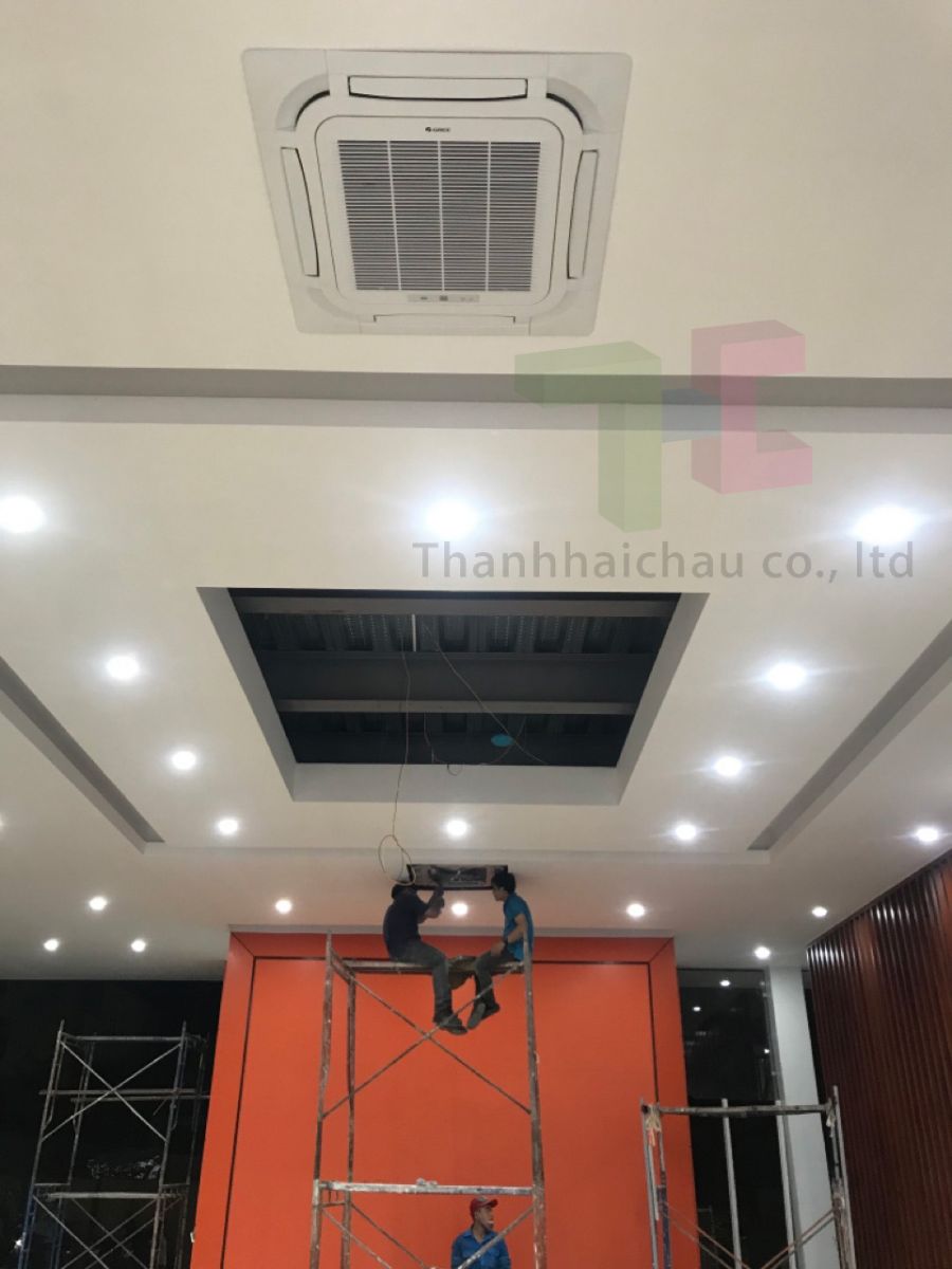 Thi công máy lạnh âm trần Gree