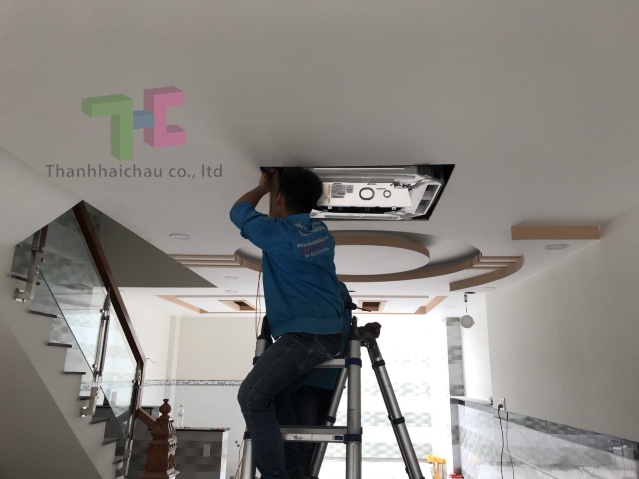 thi công máy lạnh âm trần 