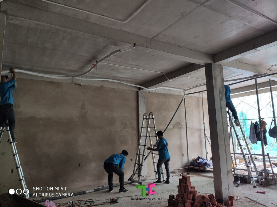 Thi công ống đồng máy lạnh