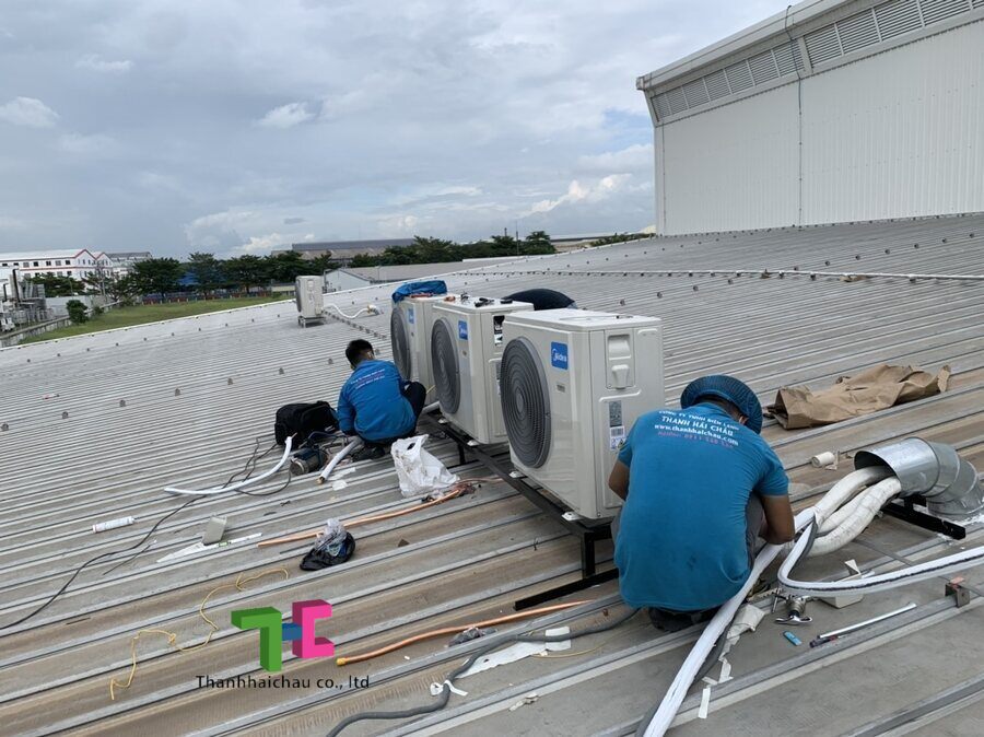Thi công lắp đặt máy lạnh âm trần Midea