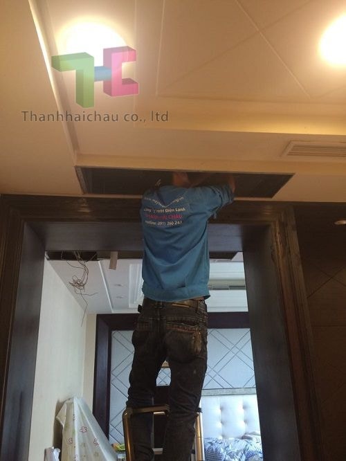 thi công máy lạnh giấu trần cho biệt thự