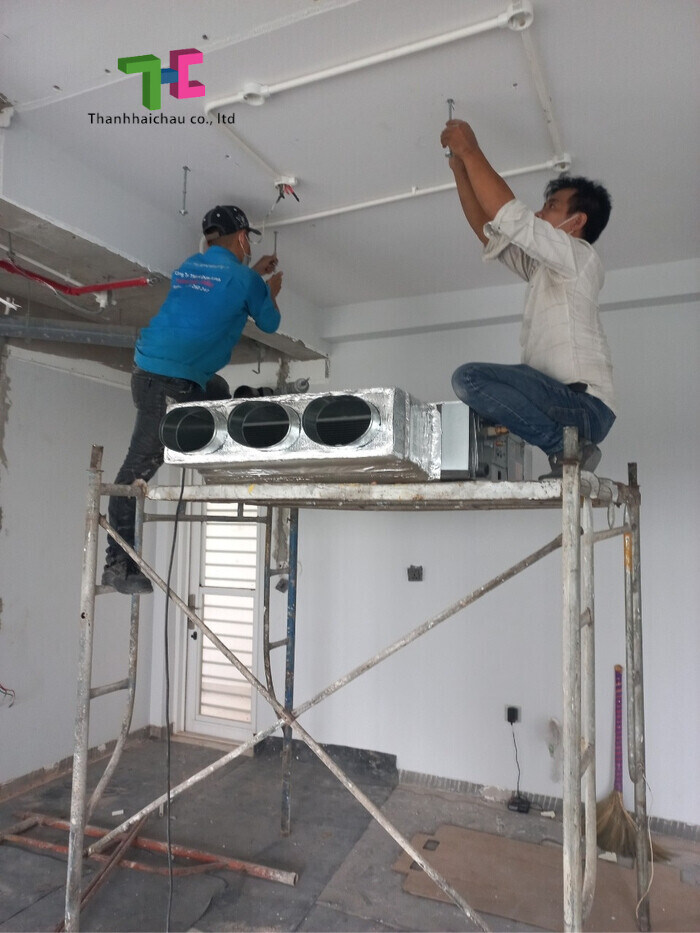 Thi công hệ thống máy lạnh multi Daikin