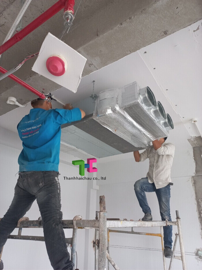 Thi công hệ thống máy lạnh multi Daikin