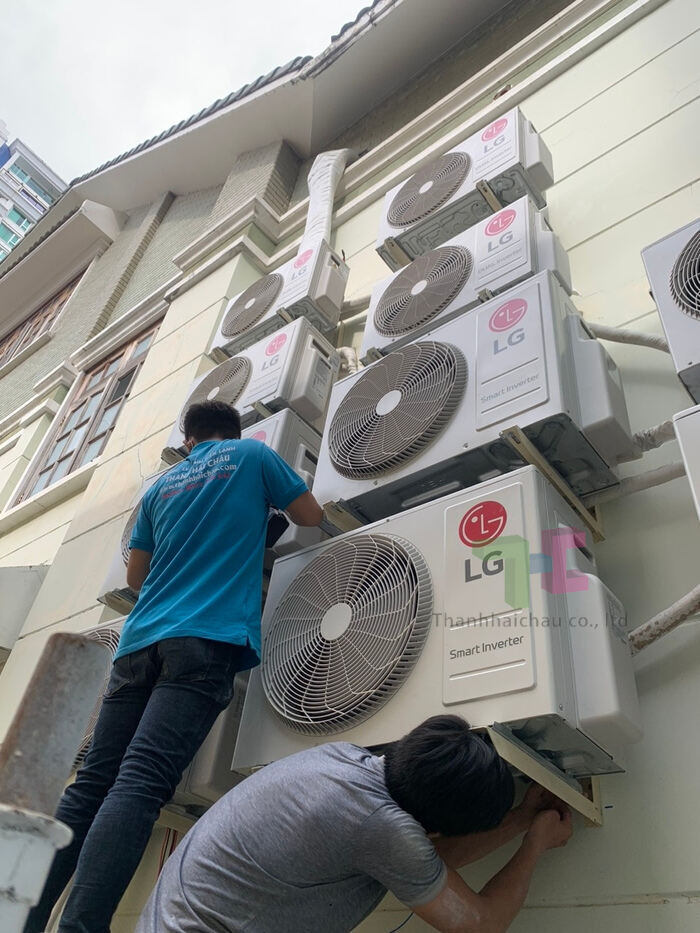 Lắp máy lạnh âm trần LG