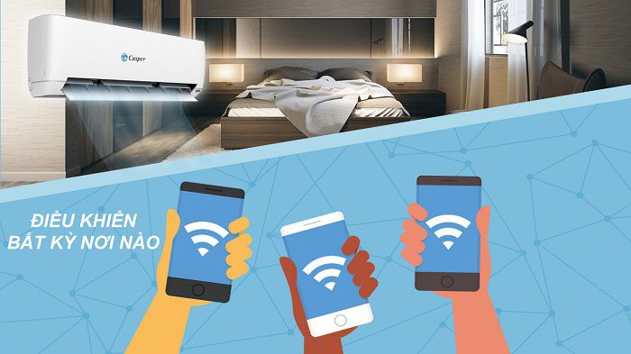 máy lạnh casper điều khiển bằng wifi