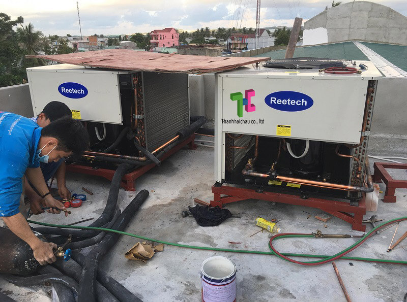 Công trình thi công máy lạnh NHÀ HÀNG tiệc cưới Như Ý tại Cam Ranh