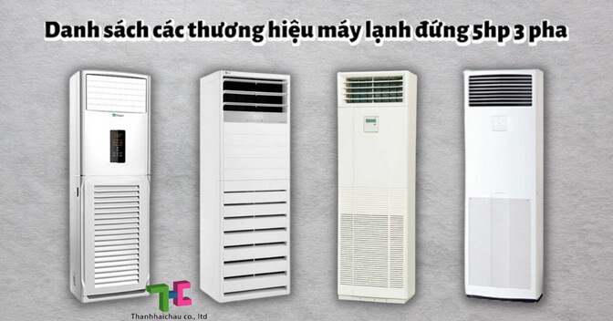 Danh sách các thương hiệu máy lạnh đứng 5hp 3 pha