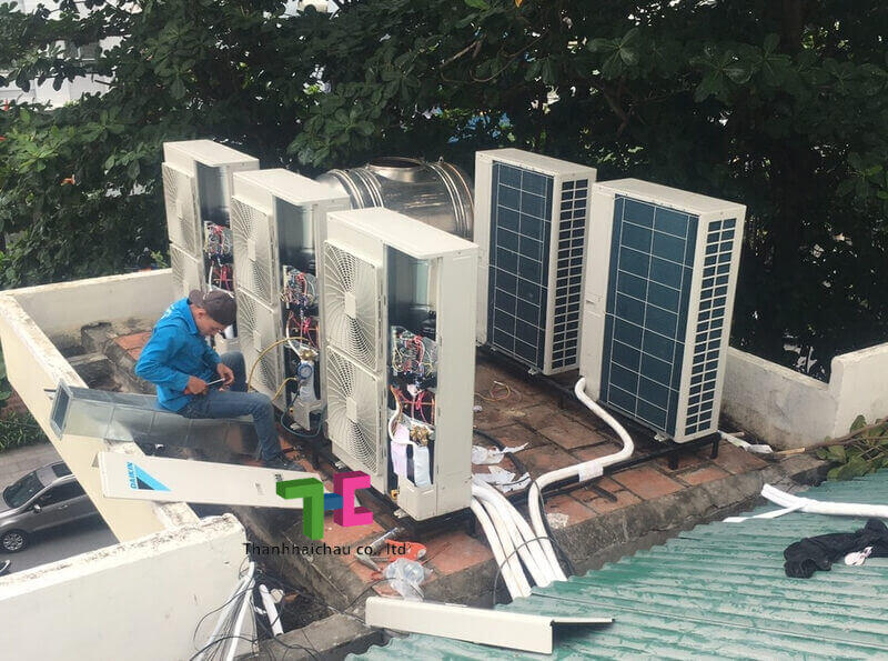Thi công máy lạnh cho Hội trường của Văn phòng tỉnh ủy tại Khánh Hòa
