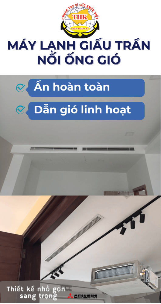 Máy lạnh giấu trần nối ống gió